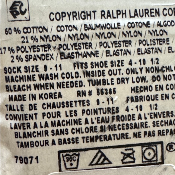 Polo by Ralph Lauren women’s  Beige Bear Socks
Fits shoe size 6-10 - Picture 3 of 3